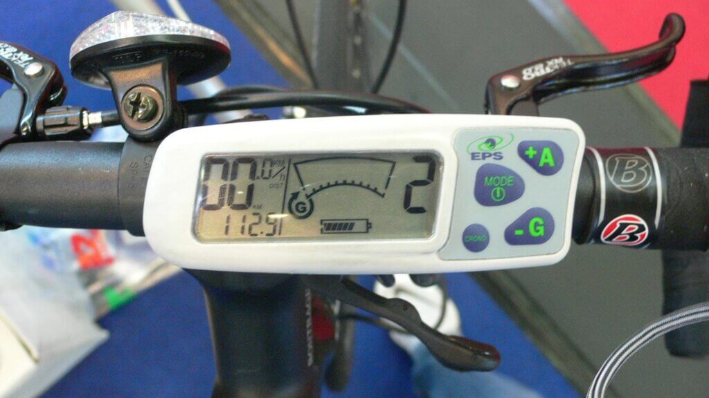 E-bike display when assembling a new e-bike 